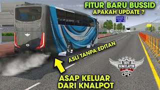 Ngebul !! Fitur Baru BUSSID ada Asapnya | Update Mod Pertama Jet Darat BUSSID