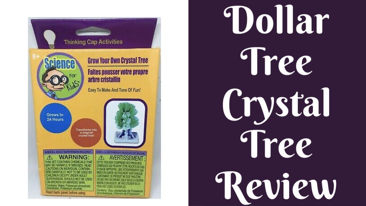 Product Reviews Dollar Tree Crystal Tree Review YouTube