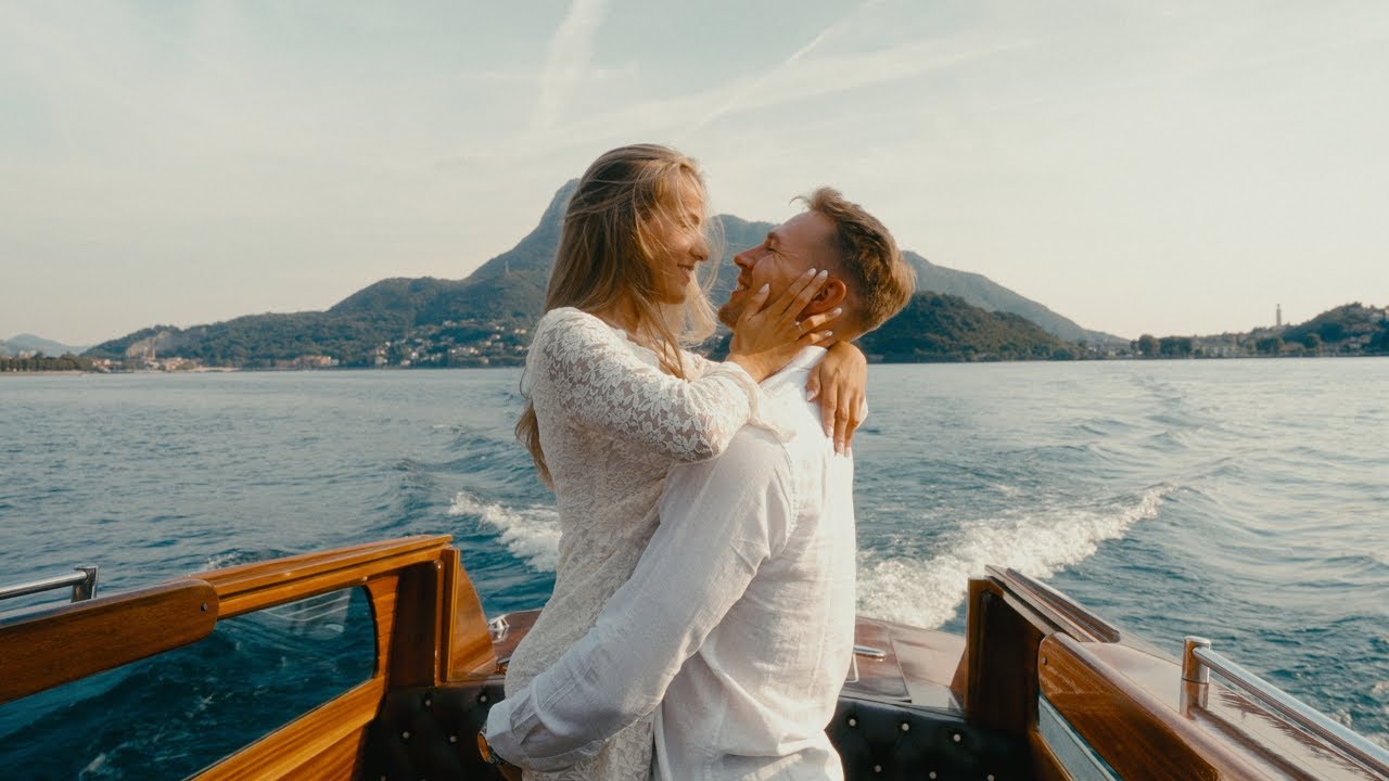 Laura & Alex am Comer See | Italien Hochzeit in der Villa Sofia und Riva Boot Shooting