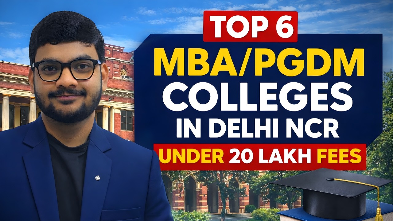 Top 6 MBA & PGDM Colleges in Delhi NCR Under 20 Lakhs | Fees ...