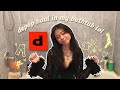 cute depop try on haul but in my bathtub