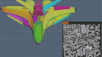 Intergalactic Spaceship - Modeling and Retopology - Time Lapse