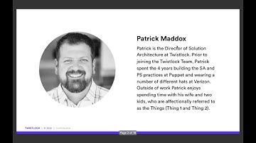 Twistlock Webinar: Leveraging Containers for Improved Security