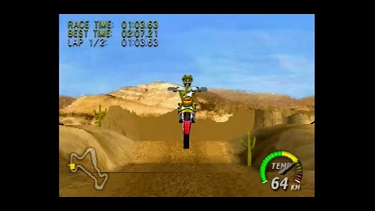 エキサイトバイク64「キャニオンキャズム」 Excitebike64「Canyon Chasm」2:06.88