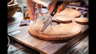 Schoko-Schichtdessert mit dem Crafter Gemüsemesser