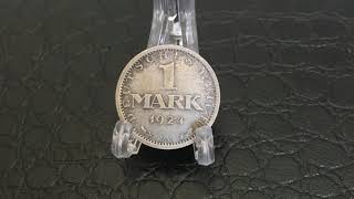 Silver Coin DEUTSCHLAND 1 Mark 1924 - GERMANY