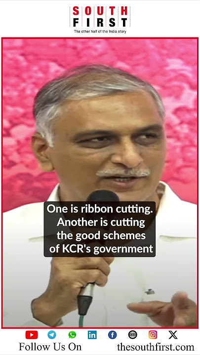 He isn't Chief Minister Revanth Reddy, he is Cutting Master Revanth Reddy - T Harish Rao