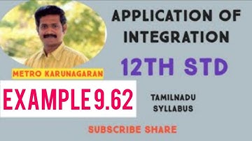 12th Std Maths Example 9.62 Ex.9.9 Find the volume of sphere of radius a