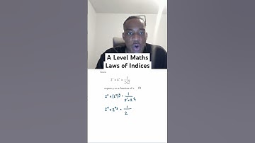 Laws of Indices! #mathswithdan #shorts #alevelmaths #math #edexcel #aqa #maths