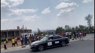 close roadview at Kiyenzi roundabout,in Tour du Rwanda 2025