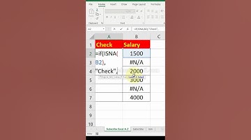 Isna & If function in excel | #Shorts