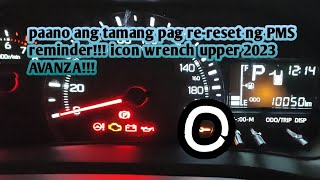 HOW TO RESET PMS REMINDER TOYOTA AVANZA 2023 MODEL #ICON #wrench