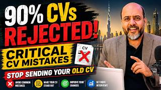 90% of CVs are REJECTED! Do This to Stand Out instantly / New Jobs Available in Dubai