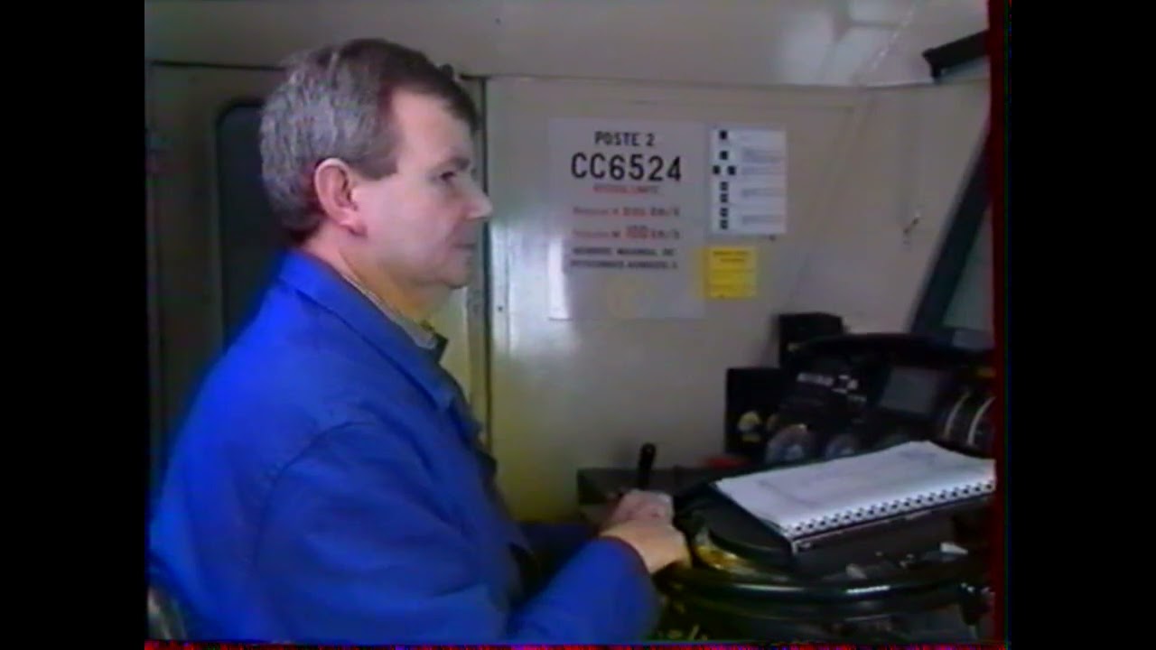 SUITE VIDEO EN CABINE DE LA CC 6524.(VIDEO DE LA VIE DU RAIL)