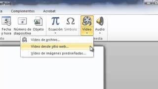 PowerPoint 2010 - Insertar video desde Youtube