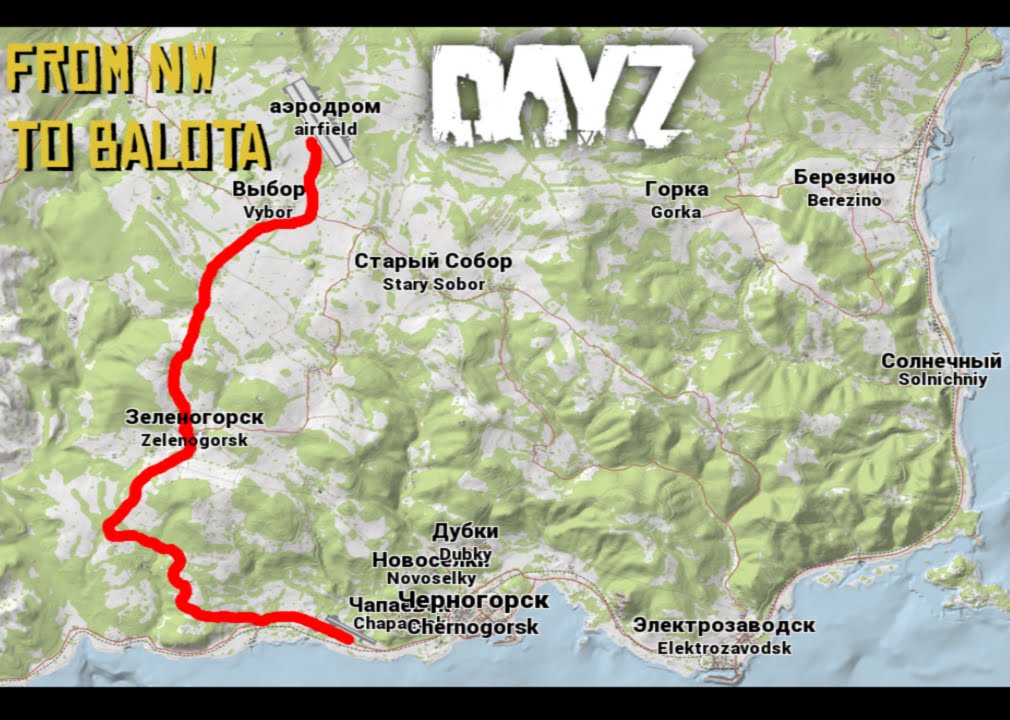 (From NW to Balota) - DayZ Standalone - YouTube.