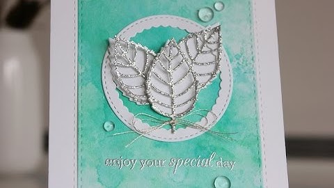 Soft watercolor background with Distress Inks
