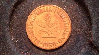 10 Pfennig Coin Of Germany Dated 1950