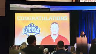 CSU Pueblo's Ryan Jensen inducted into the Rocky Mountain Athletic Conference Hall of Fame.