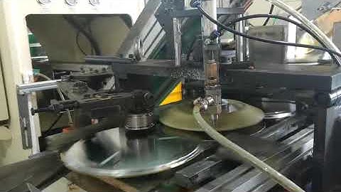 Full auto  conical drum bottom lid curling and lining machine