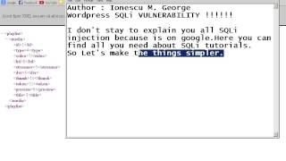 SQLI Wordpress