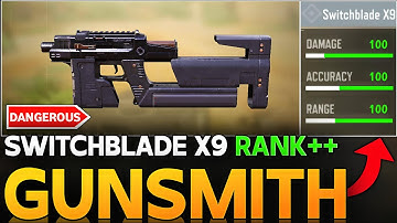 SWITCHBLADE X9 BEST RANK GUNSMITH CALL OF DUTY MOBILE |