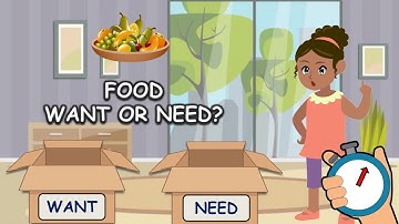Wanting VS. Needs| Needing vs. Wants Kids Animation video| Kids Animation video