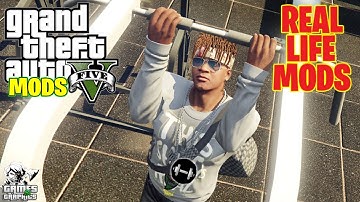 HOW TO INSTALL REAL LIFE MODS: (FITNESS MOD) GTA 5 MODS (PART 2)
