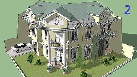 Sketchup tutorial Make a house building Part 2