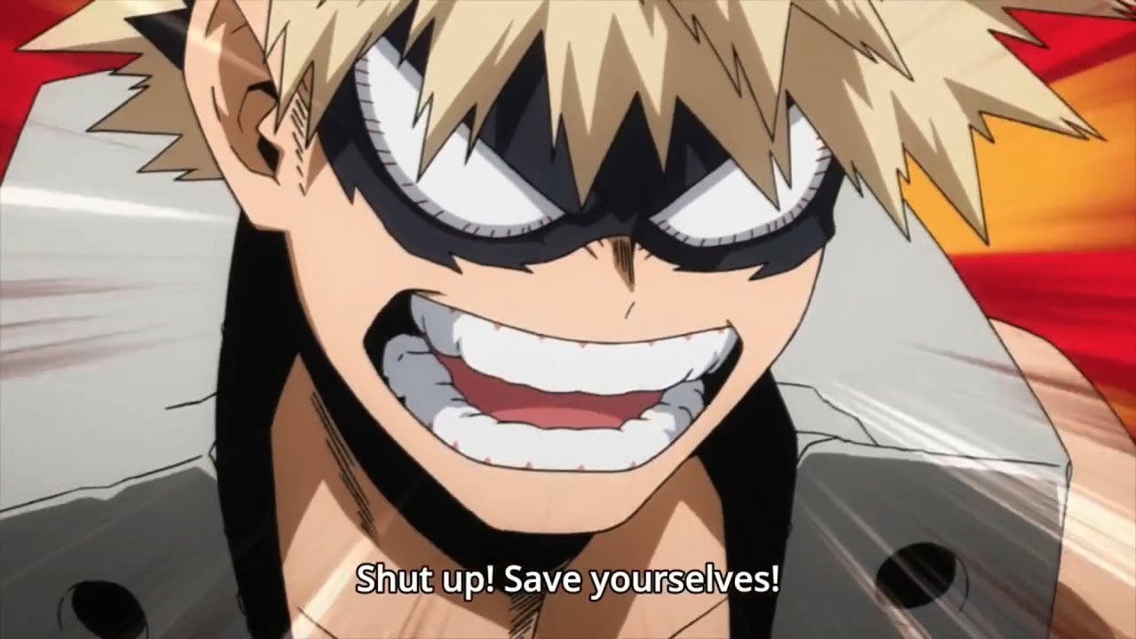 Bakugou Shut Up! Save yourselves! - Funny Scene / Boku No Hero Academia