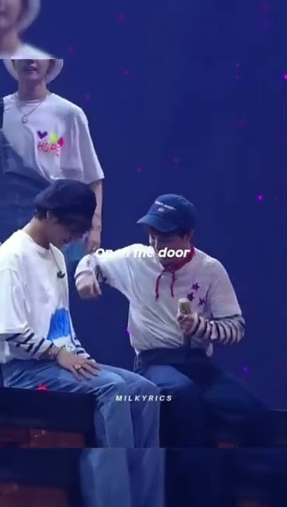 how cutely they act on lyrics - Cr: to creator #bts #vmin