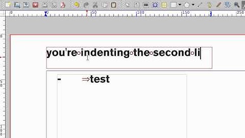 scribus: creating lists with local formatting