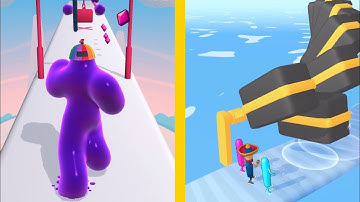 Blob Runner 3D Vs Wacky Run: All Levels Gameplay - New Update Android, iOS