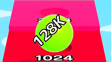 Ball Run Infinity Number Up To (128M, 256M, 512M, 1024M) ! All Levels Gameplay Part 580 android, ios