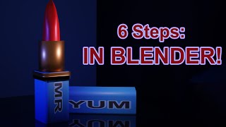 Blender Lipstick Tutorial: Simple 6-step Process