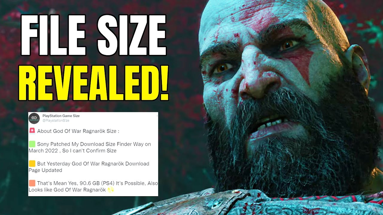 God Of War Ragnarök's Massive File Size Revealed In Leak