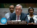 Middle east at risk of devastating fullscale conflict un chief  security council  united nations