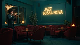 Romantic dinner ambience with jazz bossa nova live band soft lights wine glasses and candlelit warm screenshot 1
