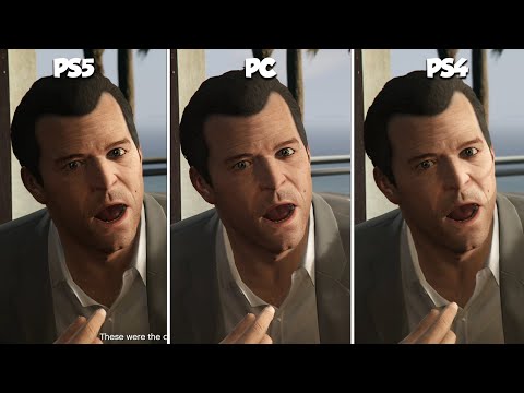 GTA 5 Expanded & Enhanced Graphics Comparison (PS5 vs PC vs PS4)