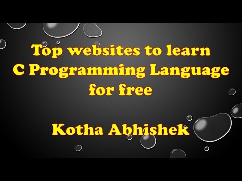 Top websites to learn C Programming Language for free by Kotha Abhishek