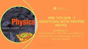 Halliday. Resnick. Krane |HRK Vol#1 |Question-2 with proper notes and detailed explanation