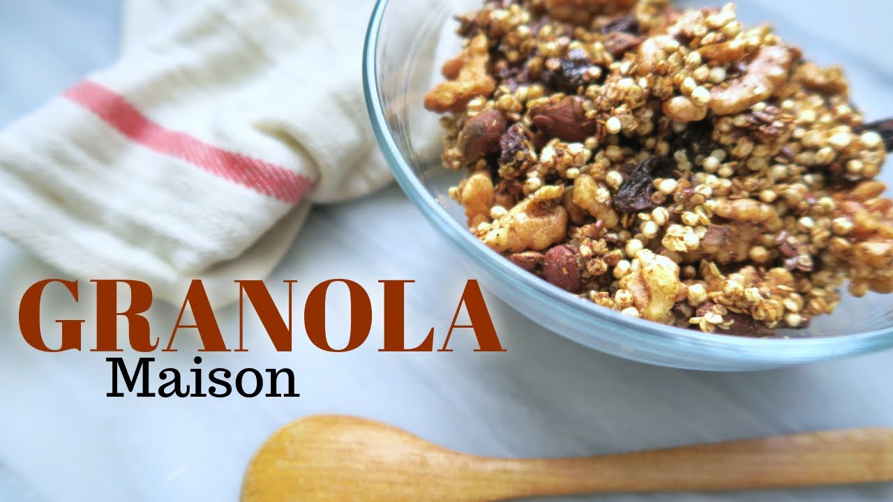 GRANOLA MAISON SANS GLUTEN , MA RECETTE HEALTHY ! YouTube