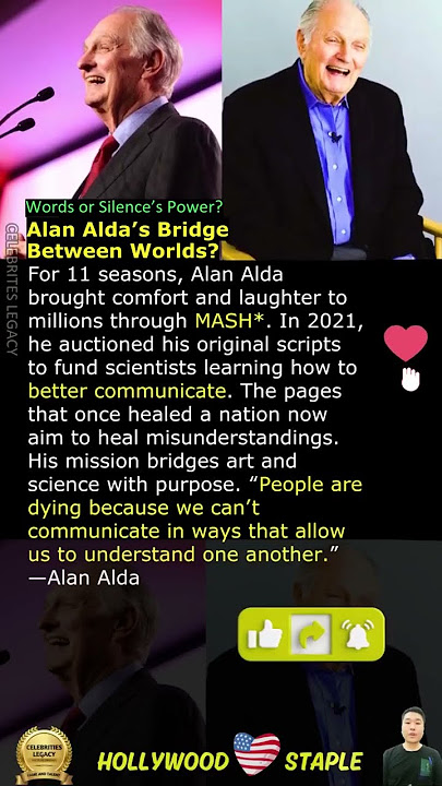 Alan Alda’s Bridge Between Worlds?