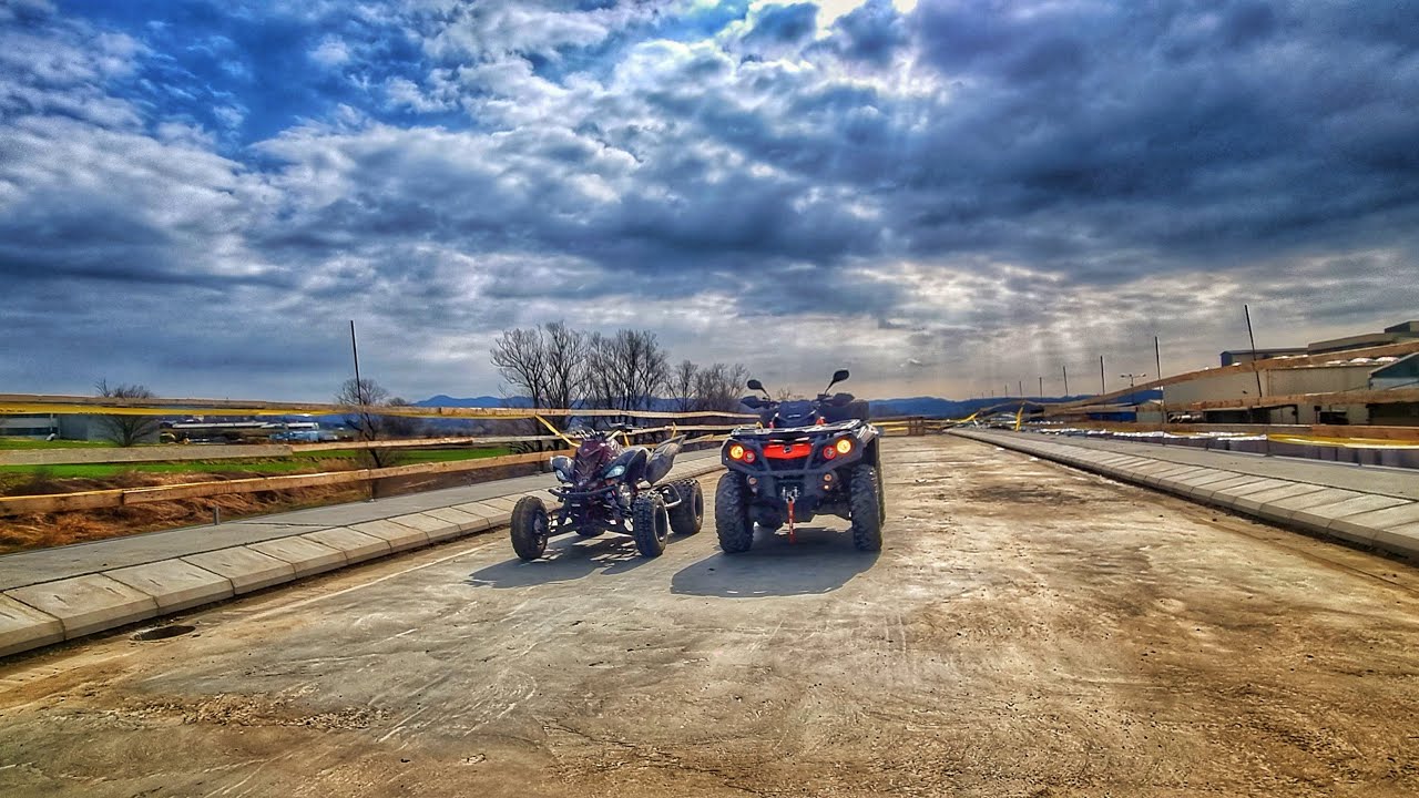 Can-am Outlander 1000 & Yamaha Raptor 700R ride 05.03.2023. - YouTube