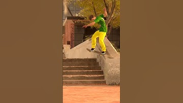 Session (Skate Sim) - Nollie Bs Noseslide Gazelle Heelflip out at Hubba Hide-out! 🤯 #shorts