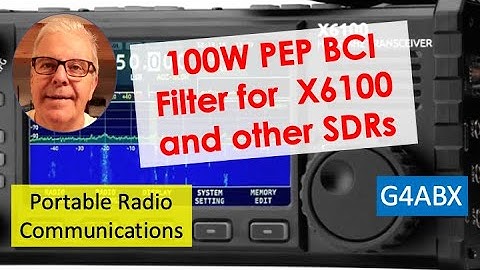 Ham Radio 100 watts PEP BCI filter for the Xiegu X6100 and other Transceivers.