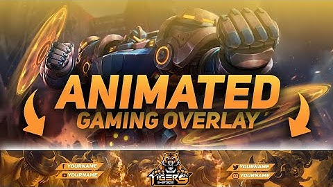 How To Make Animated Gaming Overlay On Android | Make Cool Stream Overlay