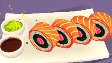 Sushi Roll 3D All Levels Gameplay Android IOS Best Game Mobile Level 1