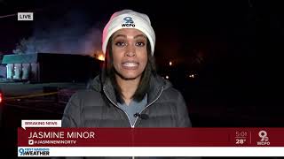 Crews to let massive fire burn out