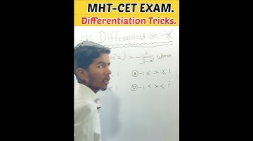 Differentiation Mht-cet tricks | mht-cet maths tricks | differentiation tricks #shorts #cet